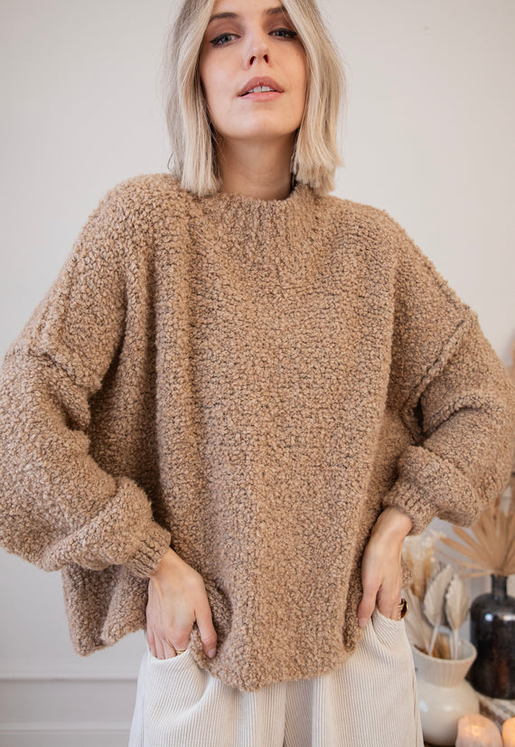 Amber Woolen Camel - Sweater