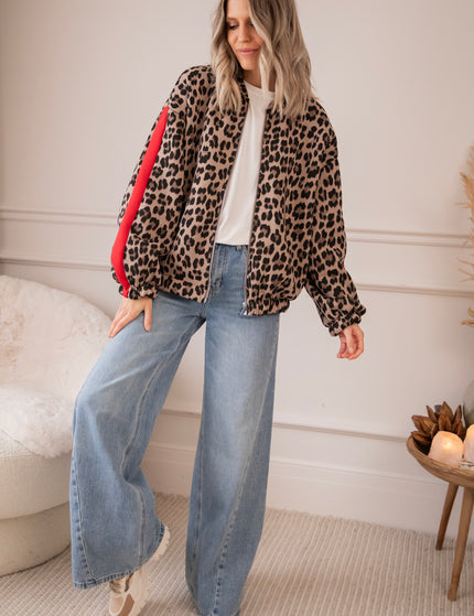 Leopard Lounge Beige - Jacket/vest