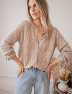 Tilly Taupe - Cardigan