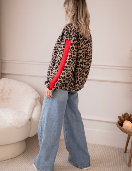 Leopard Lounge Beige - Jacket/vest