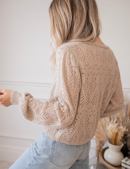 Tilly Taupe - Cardigan