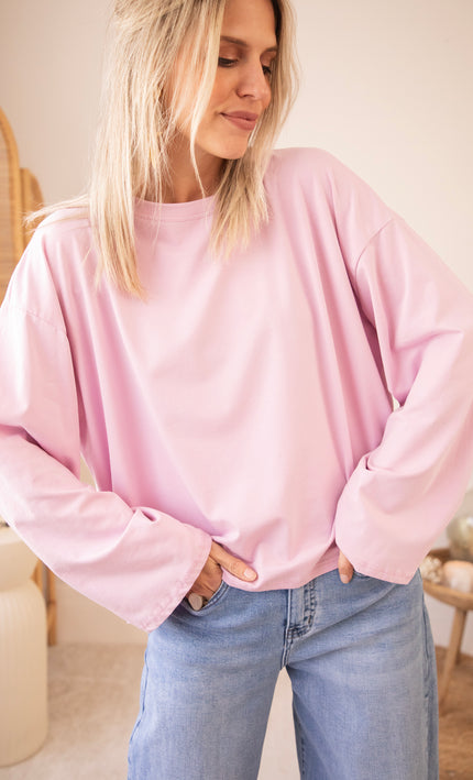 Sadie Basic Lilac - Longsleeve