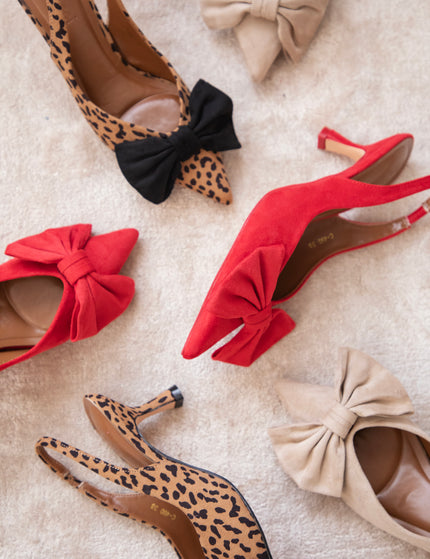 Heels - Go With The Bow - Beige