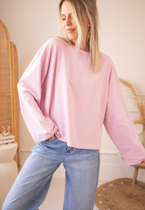 Sadie Basic Lila - Longsleeve