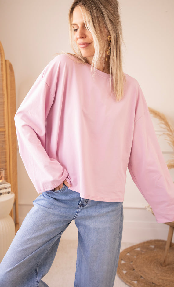 Sadie Basic Lila - Longsleeve