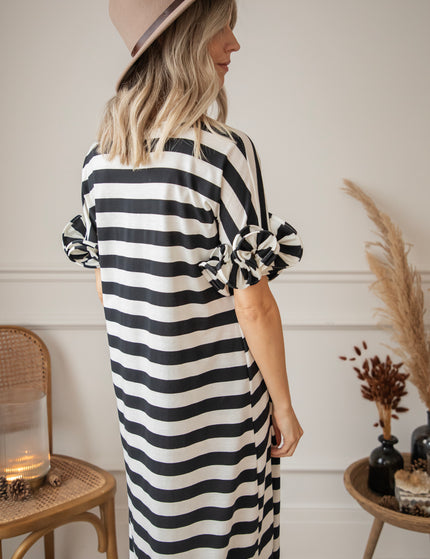 Zebrina Black/White - Maxi Dress