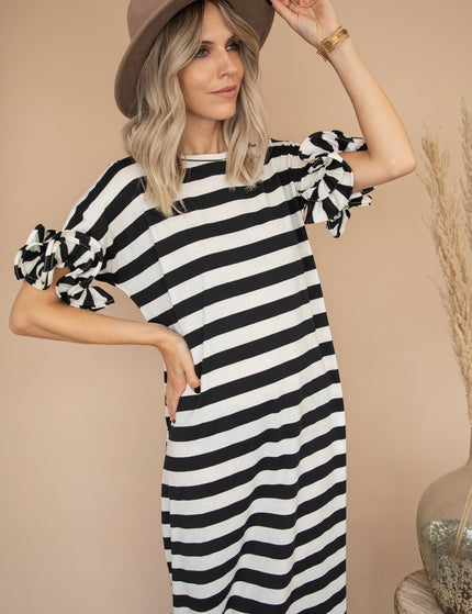 Zebrina Black/White - Maxi Dress