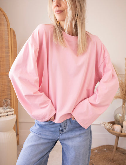Sadie Basic Baby Pink - Longsleeve