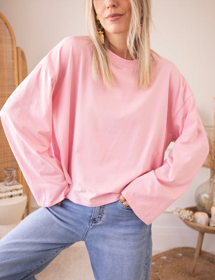 Sadie Basic Baby Pink - Longsleeve