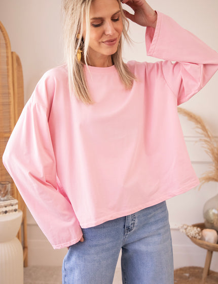 Sadie Basic Baby Pink - Longsleeve
