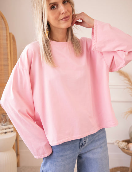 Sadie Basic Baby Pink - Longsleeve