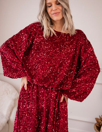 Shimmer Dreams Bordeaux - Rok