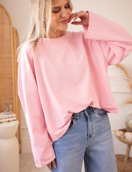 Sadie Basic Baby Pink - Longsleeve