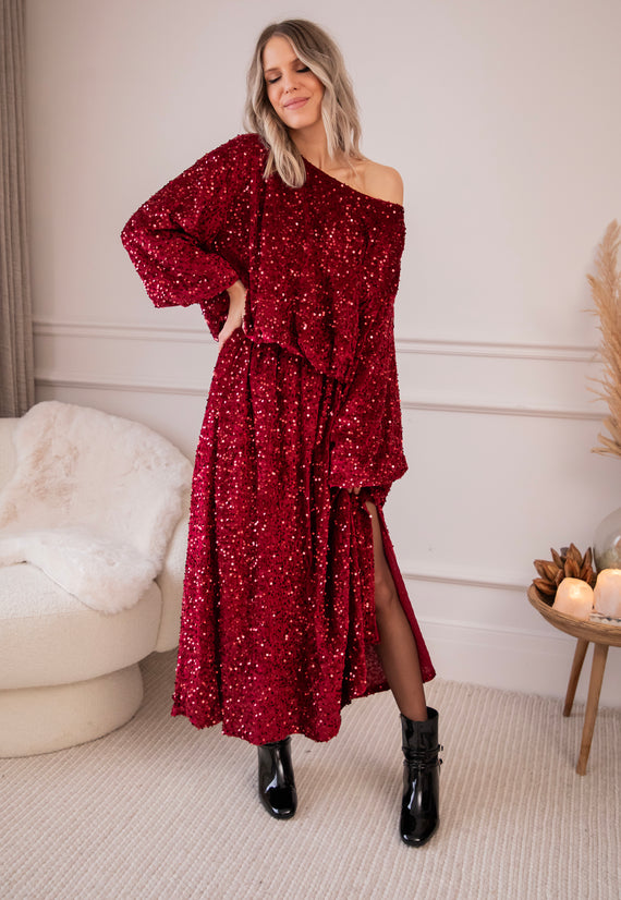 Shimmer Dreams Bordeaux - Rok