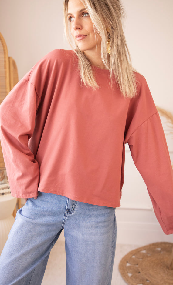 Sadie Basic Rose - Longsleeve