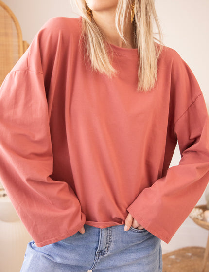 Langarmshirt - Sadie Basic - Rose