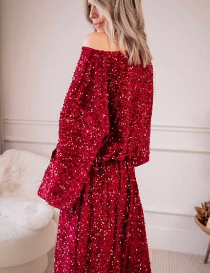 Shimmer Dreams Bordeaux - Rok