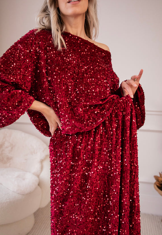 Shimmer Dreams Bordeaux - Rok