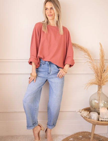 Langarmshirt - Sadie Basic - Rose
