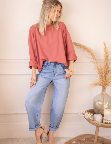 Langarmshirt - Sadie Basic - Rose