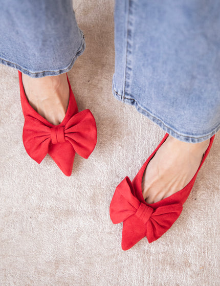 Go With The Bow Red - Heels