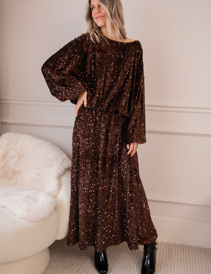 Shimmer Dreams Choco - Blouse