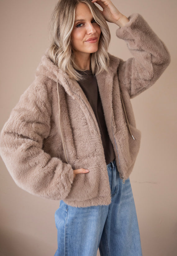 Jacke - Bear With Me - Taupe