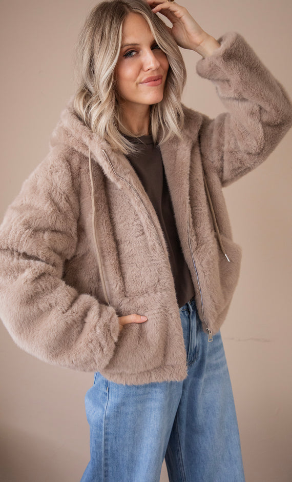 Jacke - Bear With Me - Taupe