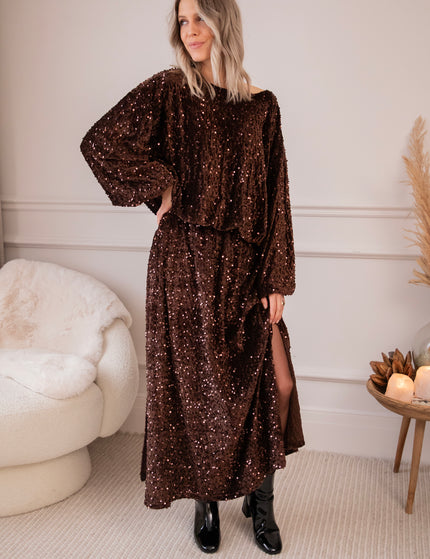 Shimmer Dreams Choco - Blouse