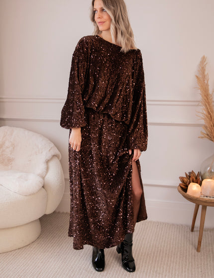 Shimmer Dreams Choco - Blouse