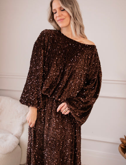 Shimmer Dreams Choco - Blouse