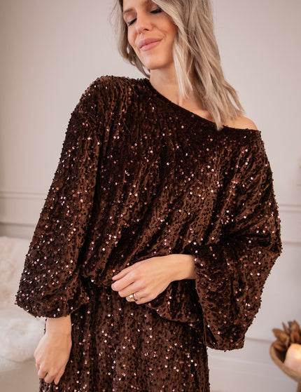 Shimmer Dreams Choco - Blouse