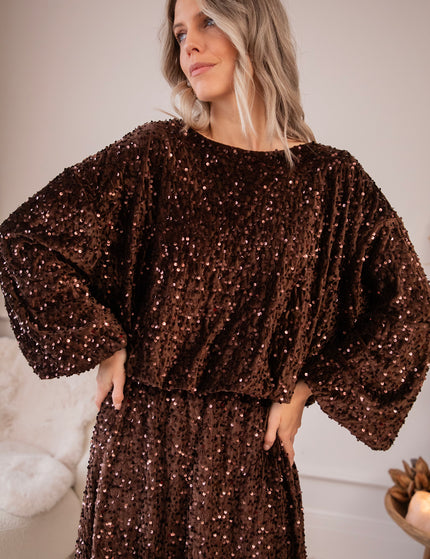 Shimmer Dreams Choco - Blouse