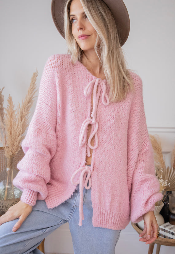 Baggy Bow Soft Pink - Vest