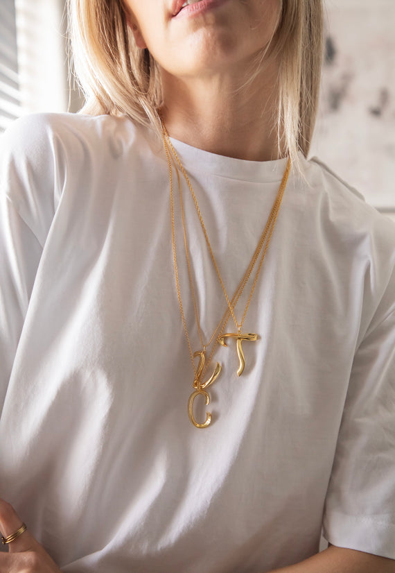 Alphabet C Gold - Ketting