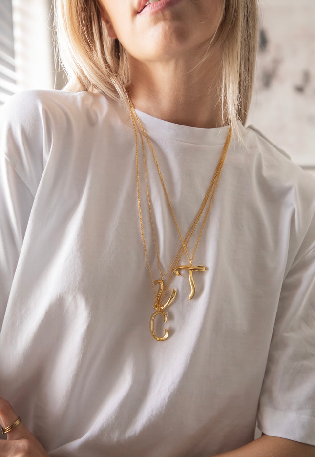 Alphabet C Gold - Chain