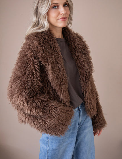 Lexi Faux Fur Brown - Jacket