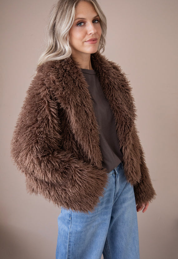 Jacke - Lexi Faux Fur - Braun