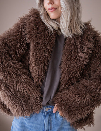 Lexi Faux Fur Brown - Jacket