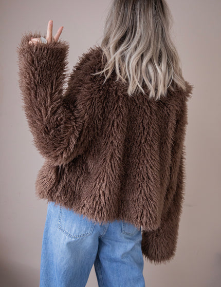 Lexi Faux Fur Brown - Jacket