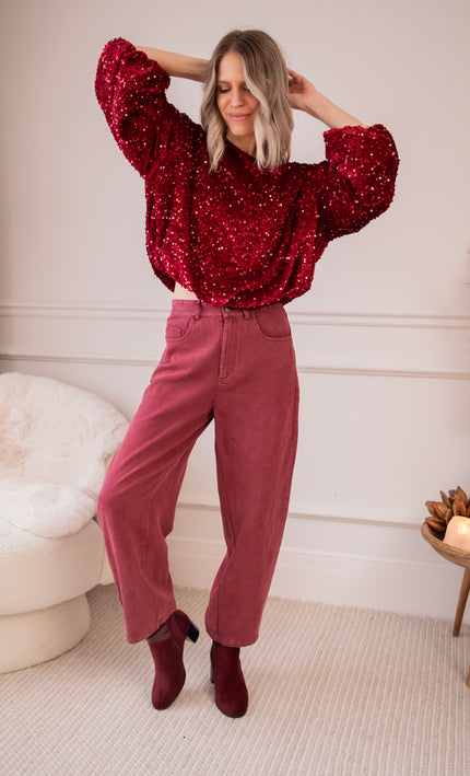 Easy Maddy Bordeaux - Jeans