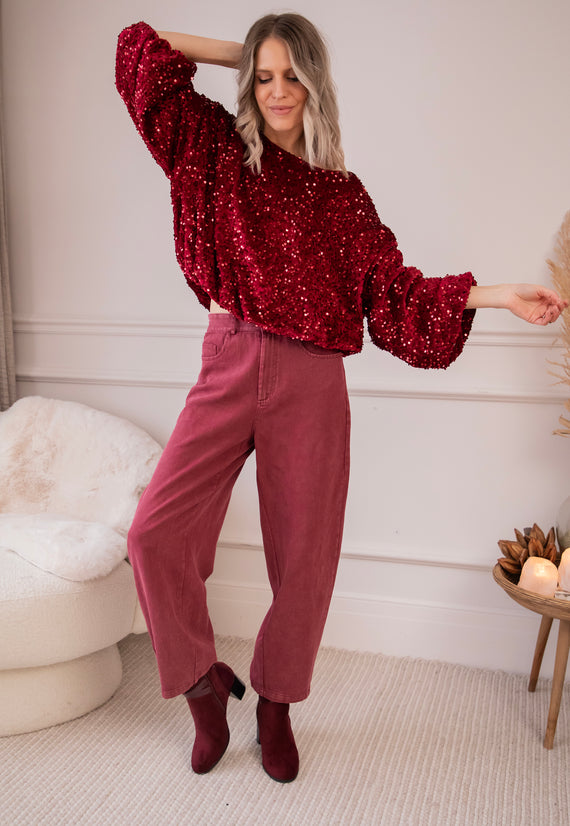 Easy Maddy Bordeaux - Jeans