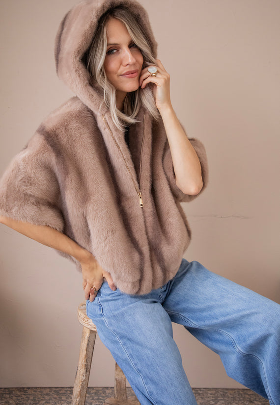 Jacke - Cozy Up - Braun