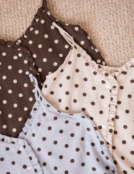 Dora Dot Brown/Off White - Top