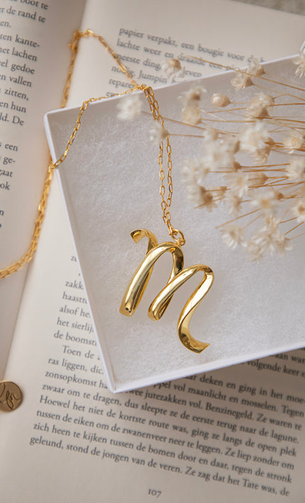 Alphabet M Gold - Chain