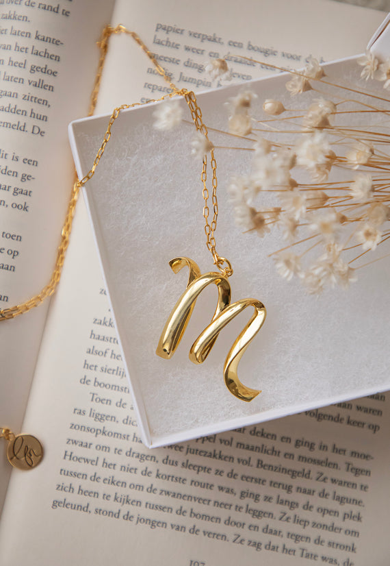 Alphabet M Gold - Chain