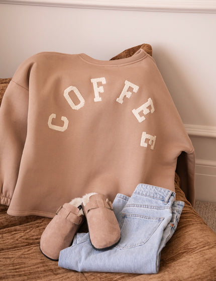 Lily Coffee Taupe/Cream - Sweater