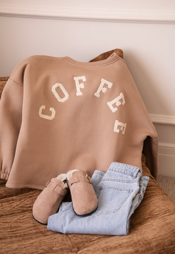 Lily Coffee Taupe/Cream - Sweater