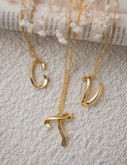 Alphabet C Gold Chain – ellemilla - Main Image