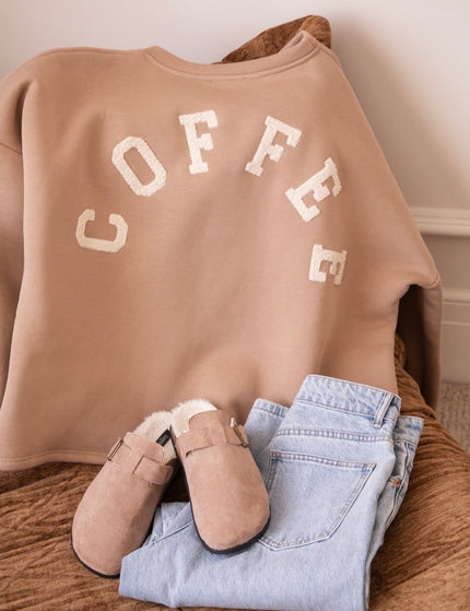 Lily Coffee Taupe/Cream - Sweater
